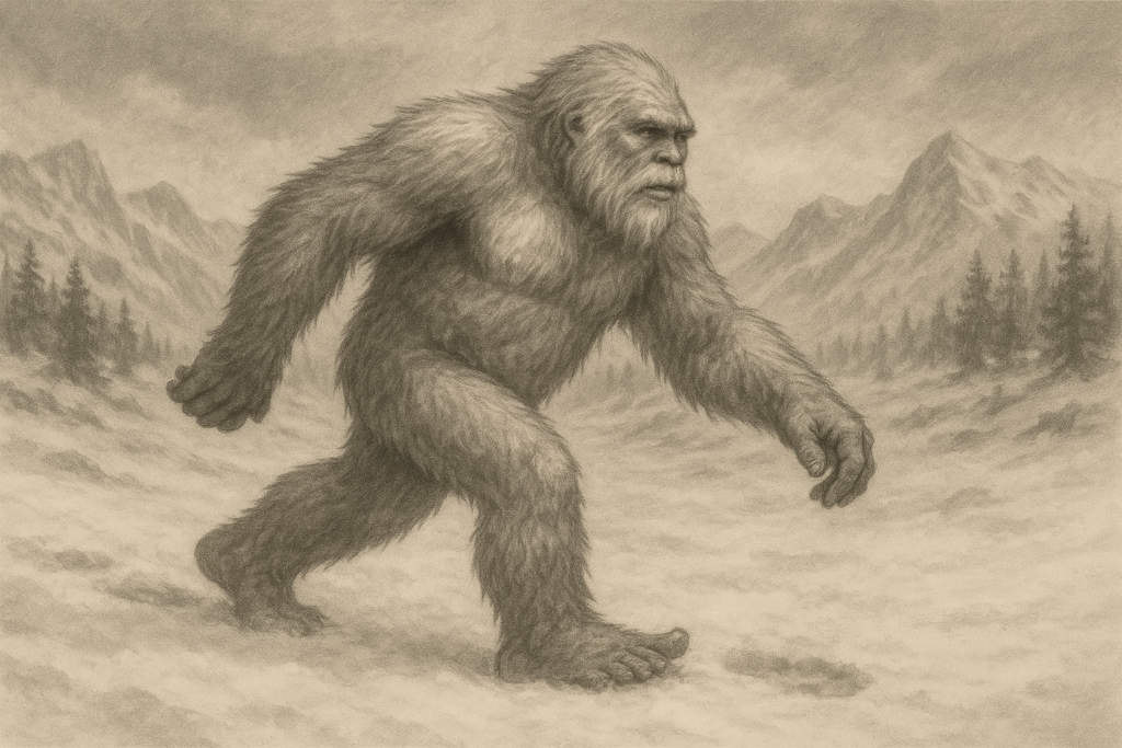 اليتي لغز إنسان الثلج في جبال الهملايا كائن ضخم مكسو بالفرو يسير في جبال ثلجية ويترك آثار أقدام واضحة