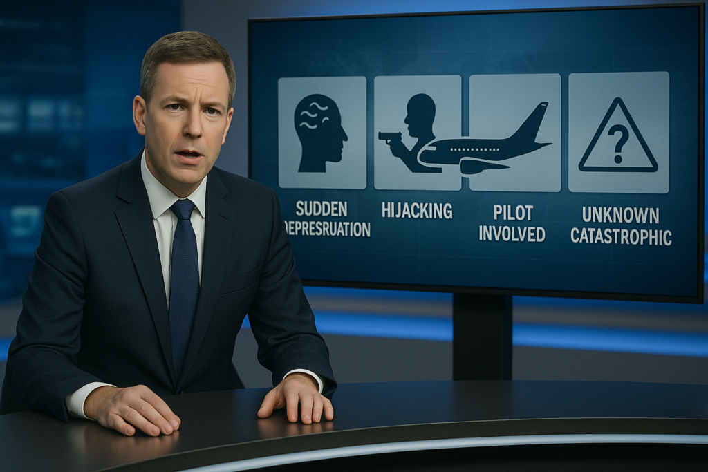 تحليل تلفزيوني لنظريات اختفاء الرحلة MH370 برنامج إخباري تحليلي يستعرض نظريات اختفاء الرحلة MH370 وتأثيرها العالمي