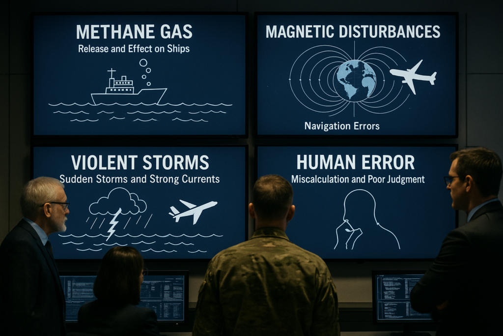 لغز مثلث برمودا بين العلم والتحليل العسكري لغز مثلث برمودا وتفسيرات علمية تتعلق بالميثان والمغناطيسية والعواصف