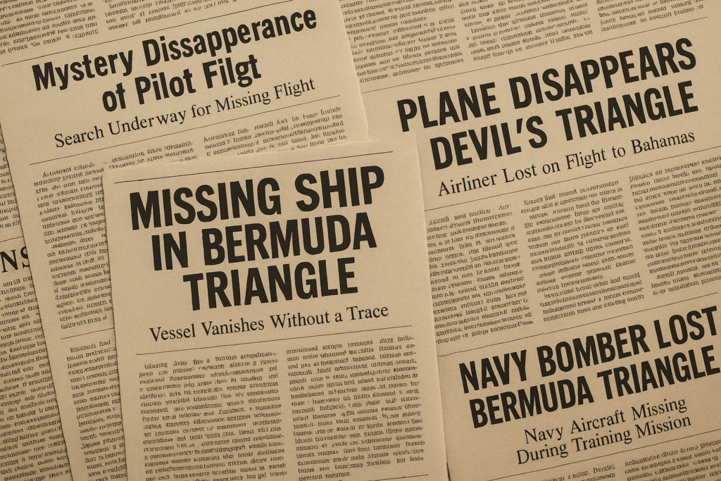 لغز مثلث برمودا في الصحف القديمة لغز مثلث برمودا موثق في أرشيف صحفي تاريخي عن حوادث الاختفاء