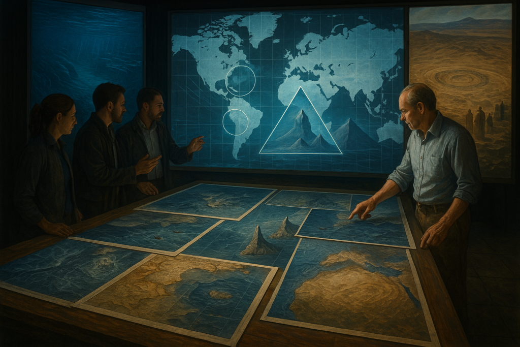 خبراء وباحثون يحللون خرائط ومواقع محتملة لأتلانتس بين الأطلسي والصحراء الكبرى