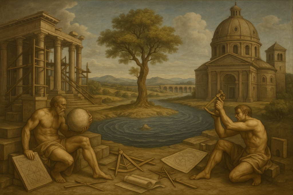 مشهد رمزي يربط أتلانتيس جنّة الأرض بالأنبياء الأوائل والحضارة ما قبل الطوفان