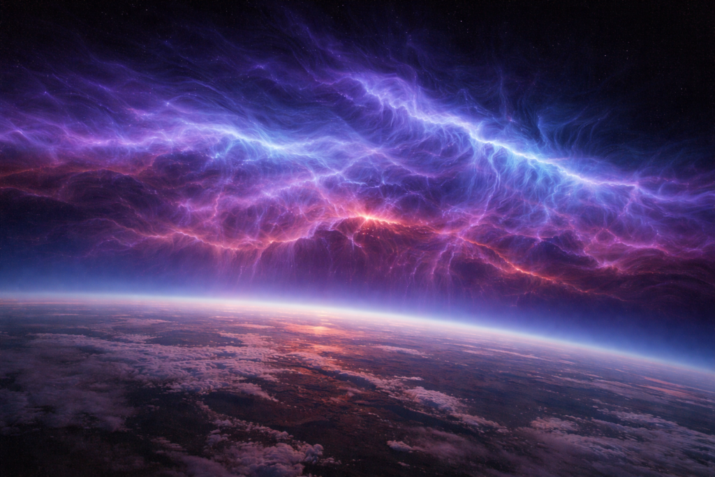 اضطرابات كهرومغناطيسية في الغلاف الجوي مرتبطة بمخلوقات الظل