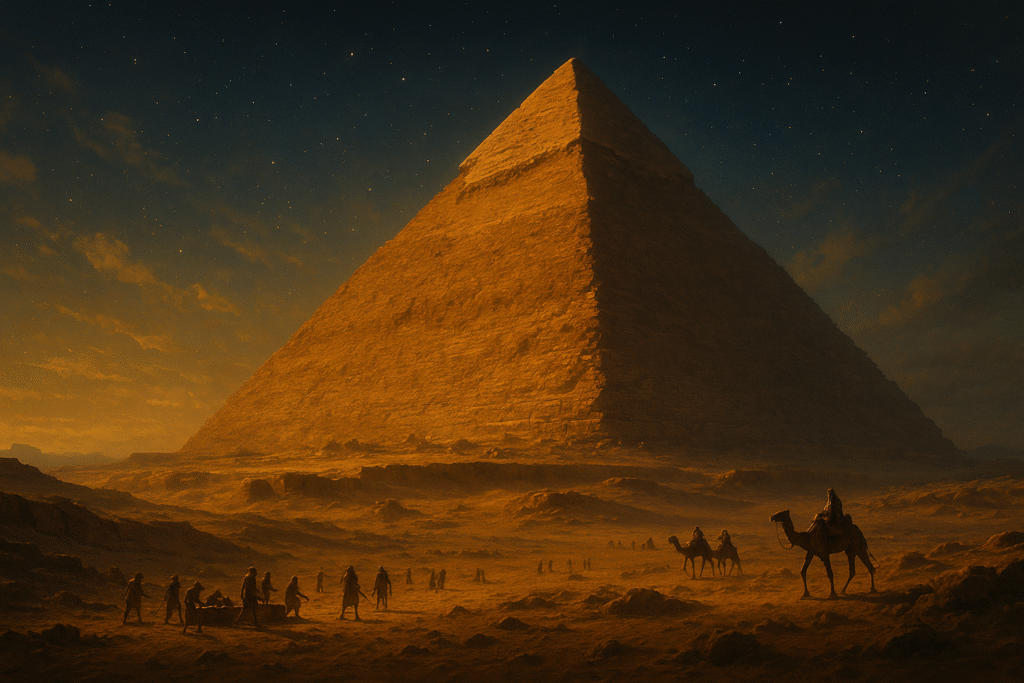 صورة فنية لهرم خوفو