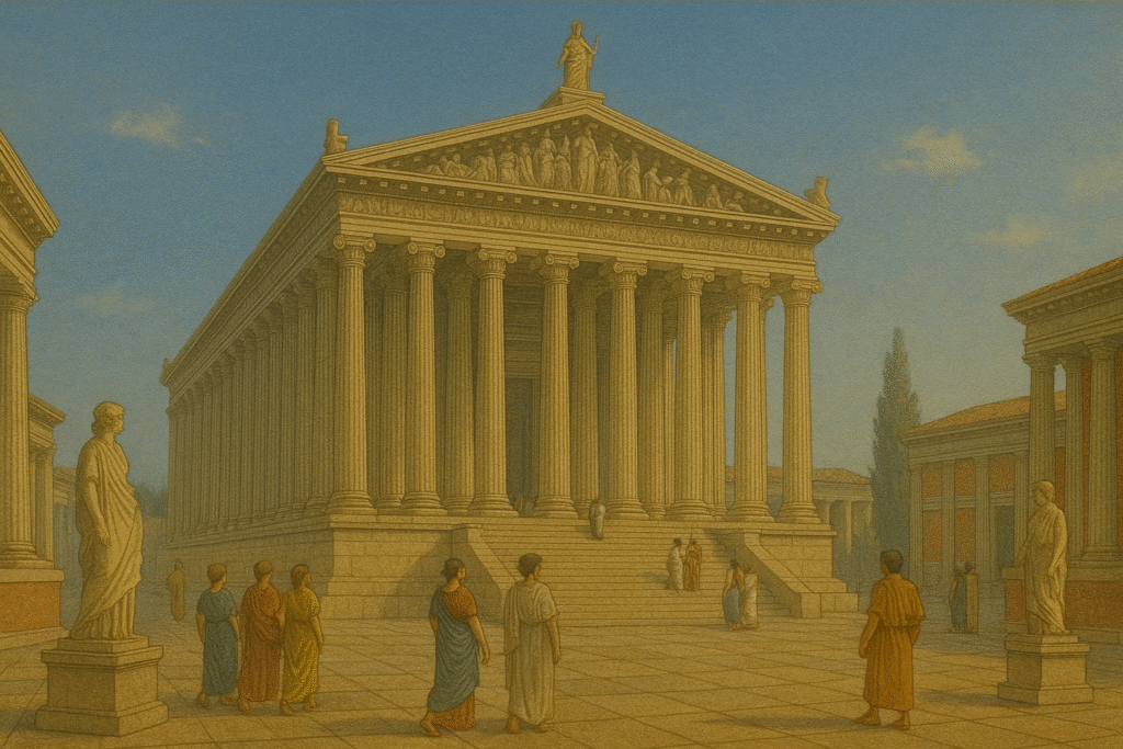 رسم كلاسيكي لهيكل أرتميس