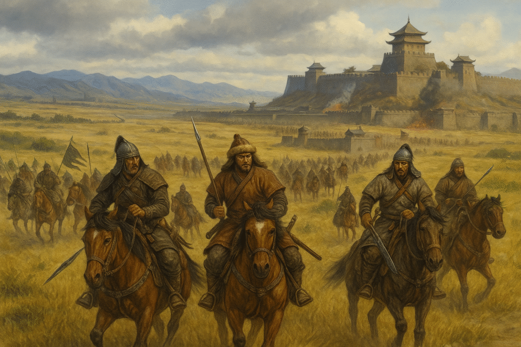 صورة تبين توسع المغول