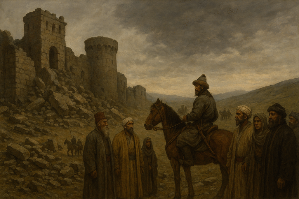 مشهد يظهر تفكك الإمبراطورية المغولية