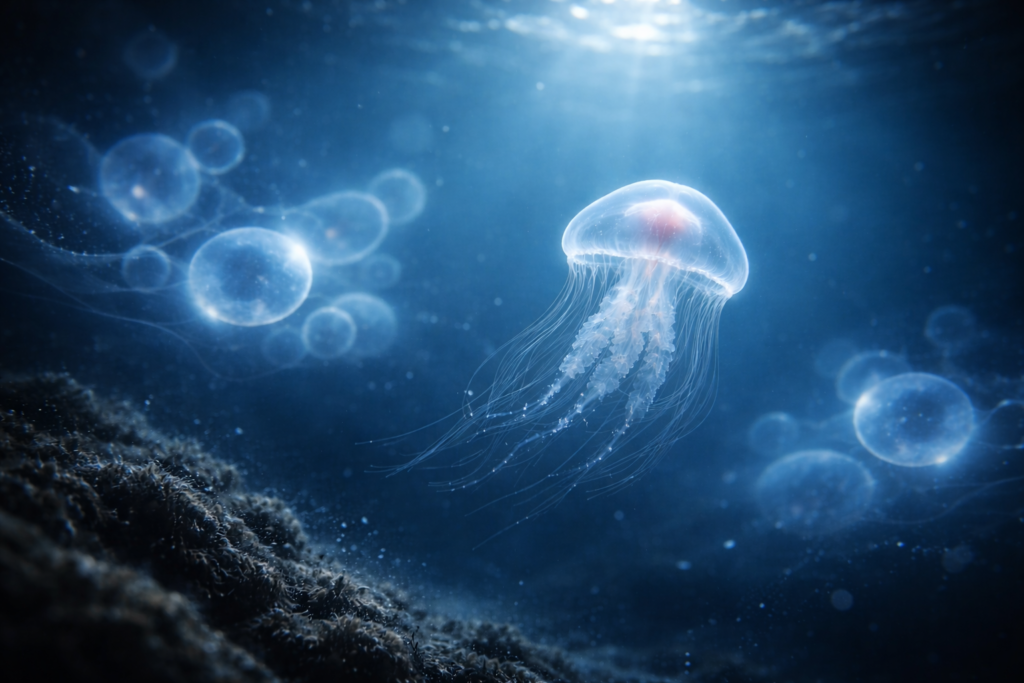 القنديل الخالد كنموذج علمي لدراسة الشيخوخة والتجدد الخلوي