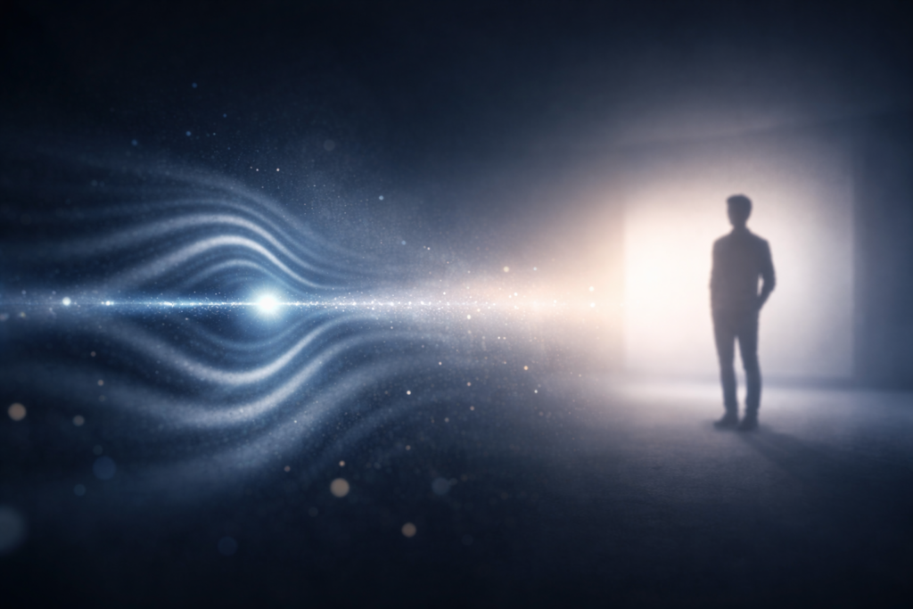 البعد الفلسفي لتجربة الشقّين المزدوجين الربط بين عالم الإلكترون والإنسان في تجربة الشقّين المزدوجين