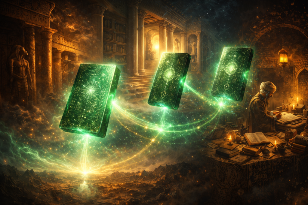 ألواح الزمرد تنتقل عبر العصور من المعابد المصرية إلى المخطوطات الإسلامية