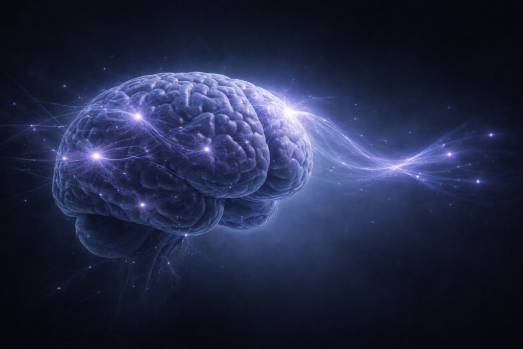 تمثيل علمي لمفهوم التخاطر العقلي مفهوم التخاطر العقلي وانتقال الأفكار دون وسائط