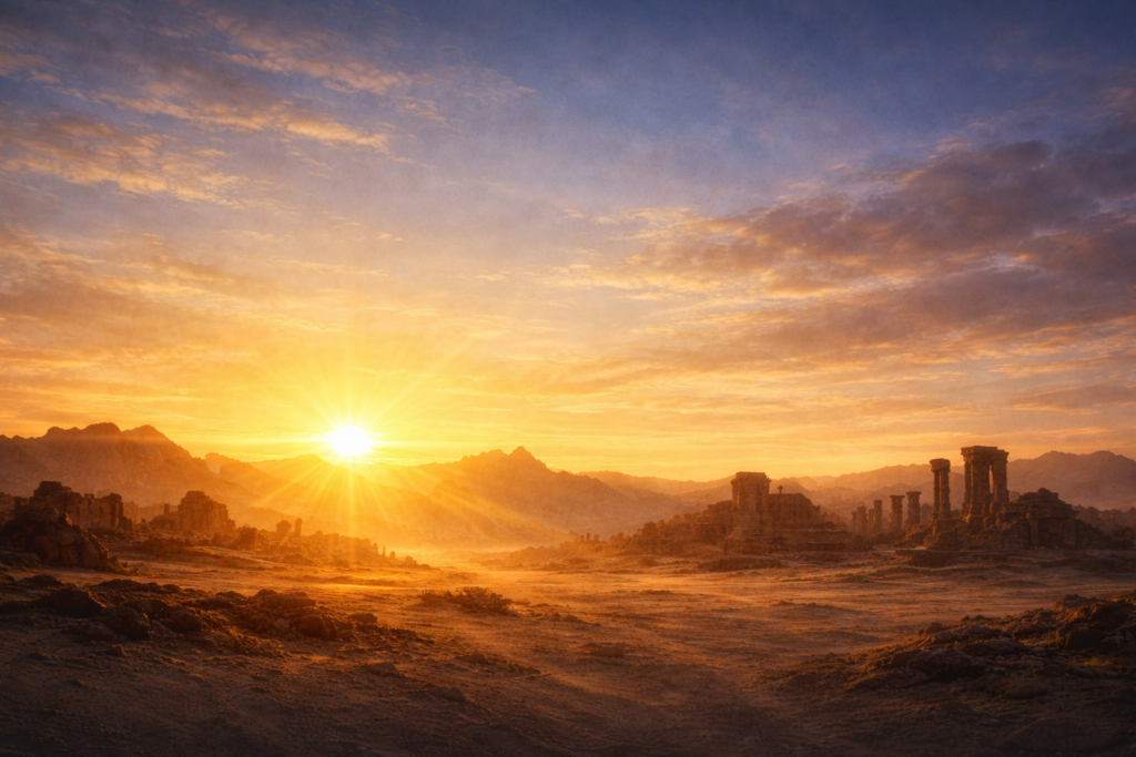 رمزية النهار في فهم عمر الأمم عمر الأمم بين اليهود والنصارى والمسلمين مرتبط ببداية النهار والشروق