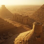 أهرامات قديمة تعود إلى حضارات ما قبل الفراعنة وسط الصحراء