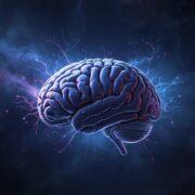 تصوير فني لدماغ بشري متوهج يرمز إلى الظواهر العقلية النادرة التي يعجز العلم عن تفسيرها