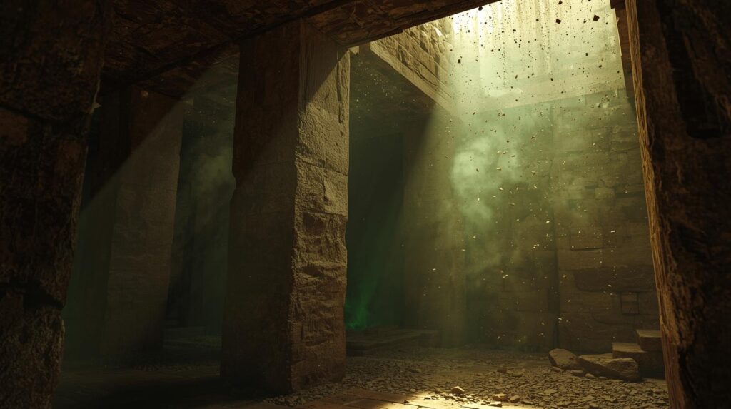 داخل مقبرة قديمة مع انتشار الغبار والجراثيم والغازات، تفسير علمي للأحداث المرتبطة بلعنة الفراعنة