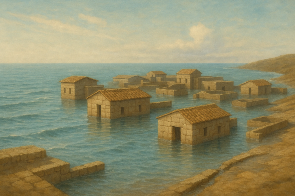 بقايا مدينة بافلوبتري الغارقة محفوظة بوضوح تحت الماء