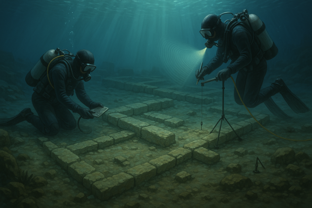 بعثة آثار بحرية تستكشف بقايا مدينة بافلوبتري الغارقة تحت البحر