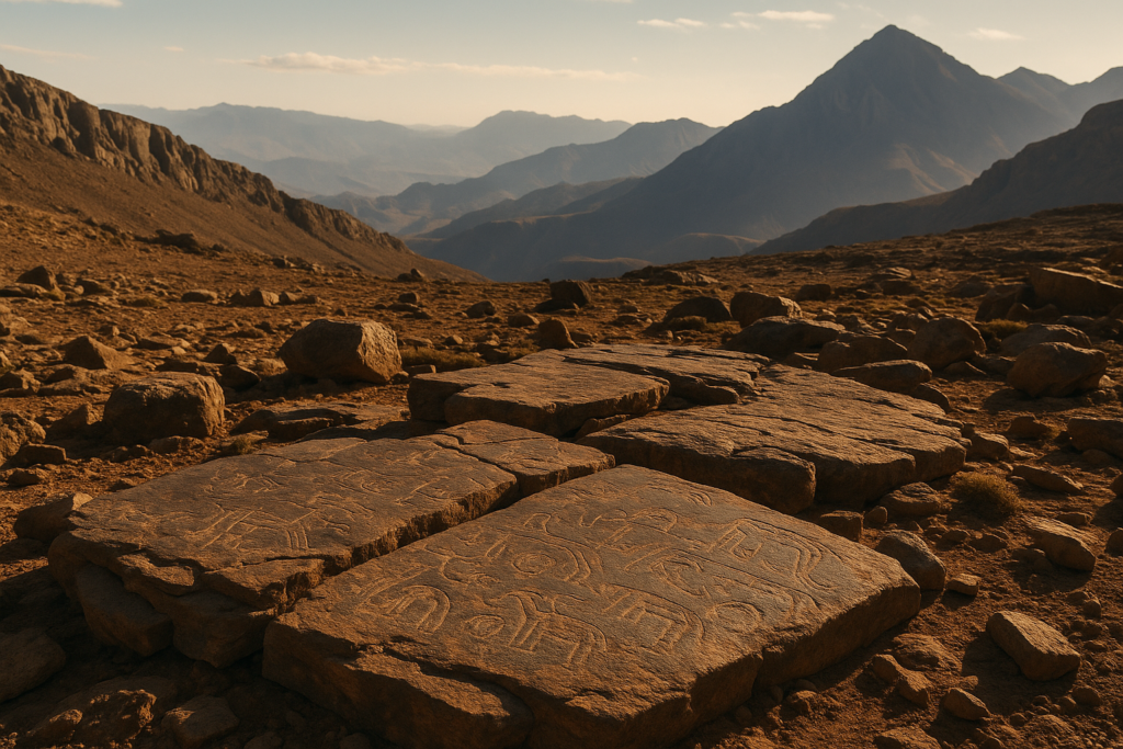 نقوش صخرية مكتشفة حديثًا في الأطلس الكبير نقوش صخرية مكتشفة حديثًا في الأطلس الكبير